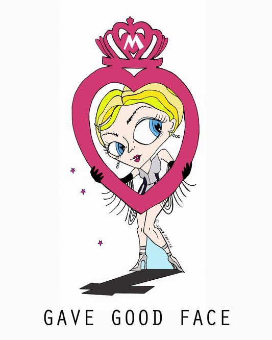 Fan Art- Madonna framed by mirror gave good face