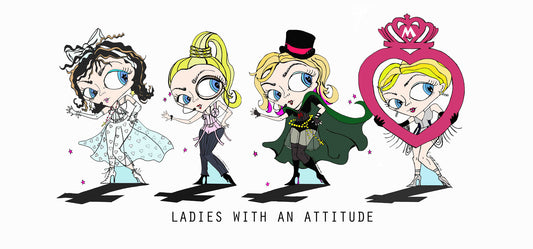 Fan Art- Madonna four different madonnas in a row, ladies with an attitude